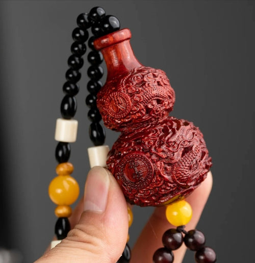 Carved Wood Gourd