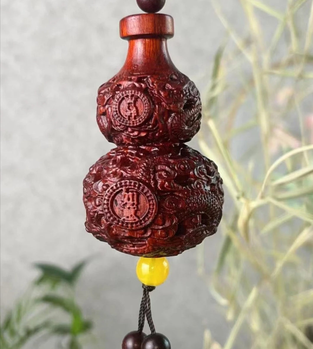 Carved Wood Gourd