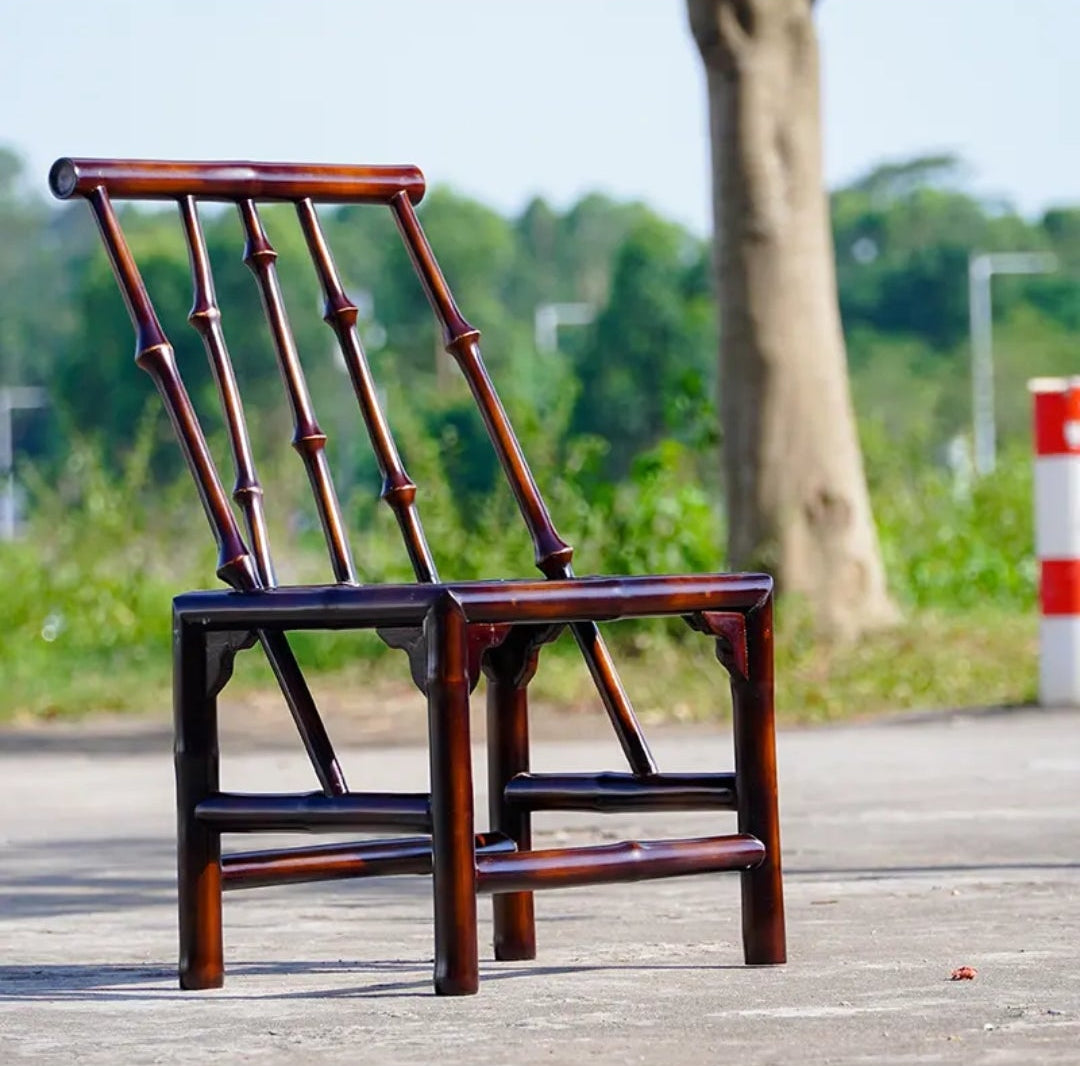 Bamboo Backrest Small Tea Chair