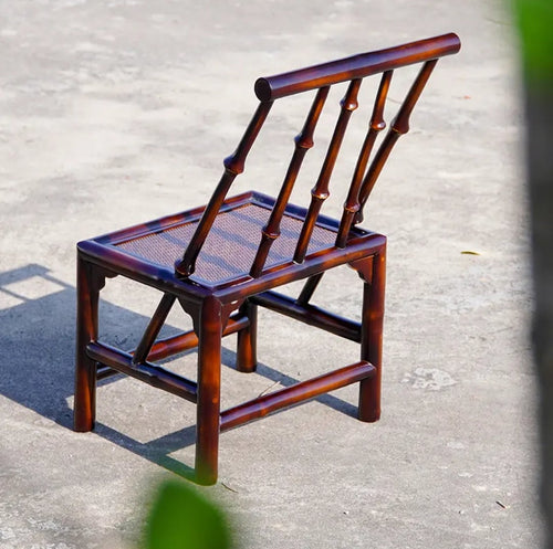 Bamboo Backrest Small Tea Chair