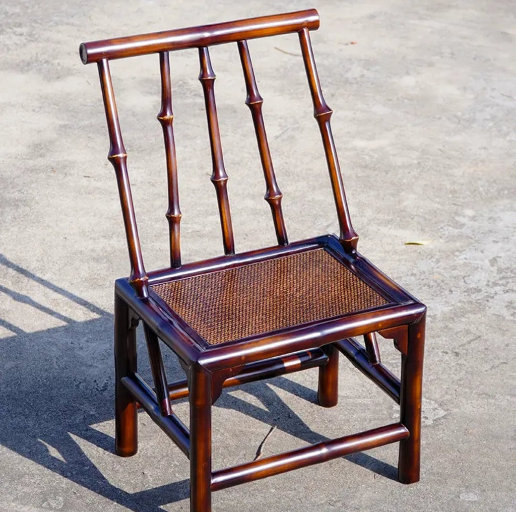 Bamboo Backrest Small Tea Chair