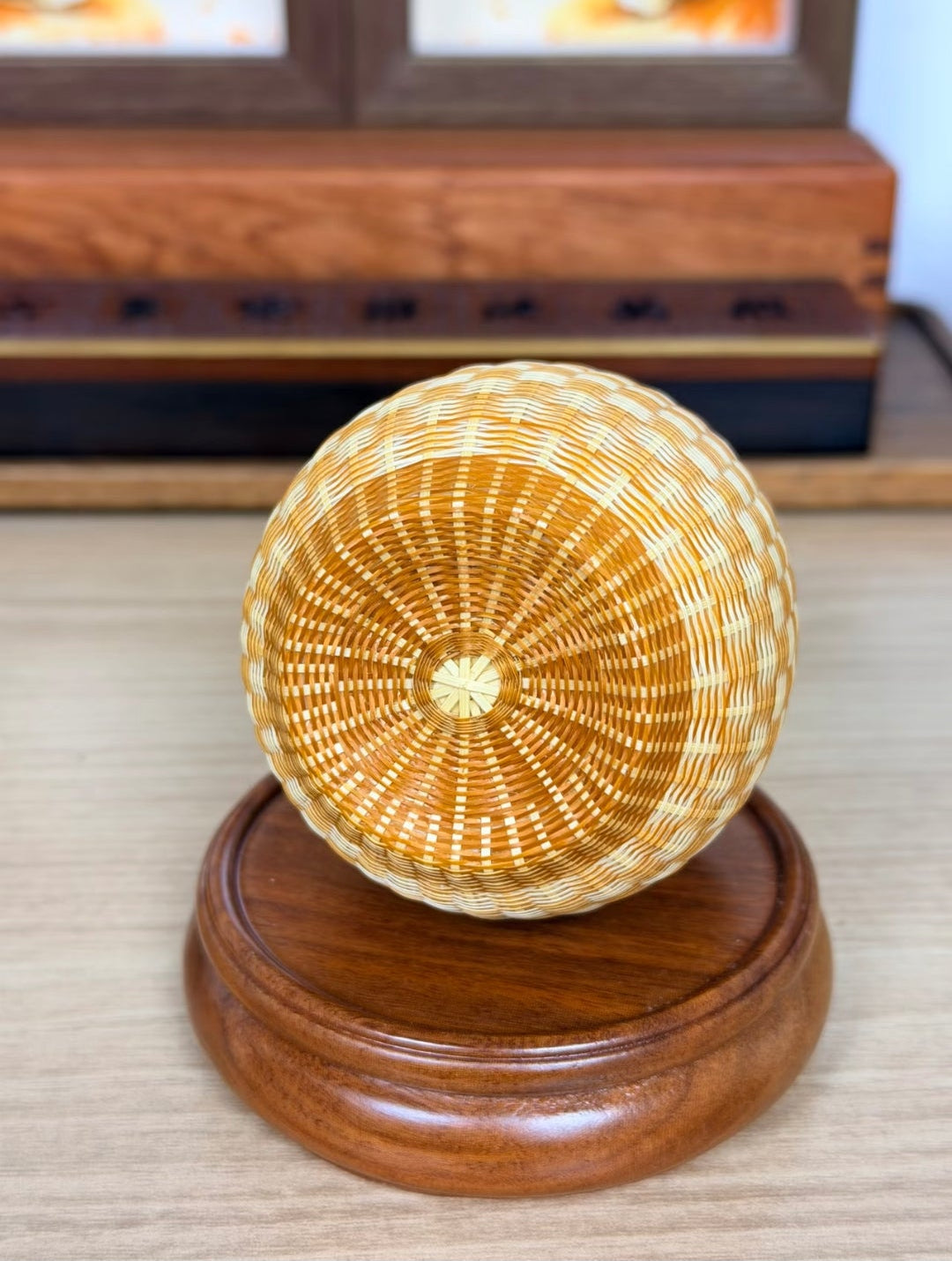 Handwoven Bamboo Silk Porcelain Mini Jar | Traditional Chinese Craft