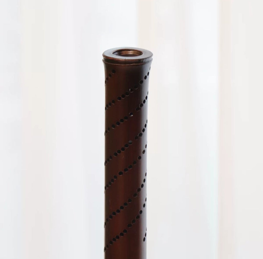 Bamboo Woven Zen Incense Burner – Handcrafted Moso Bamboo Cylinder Decor