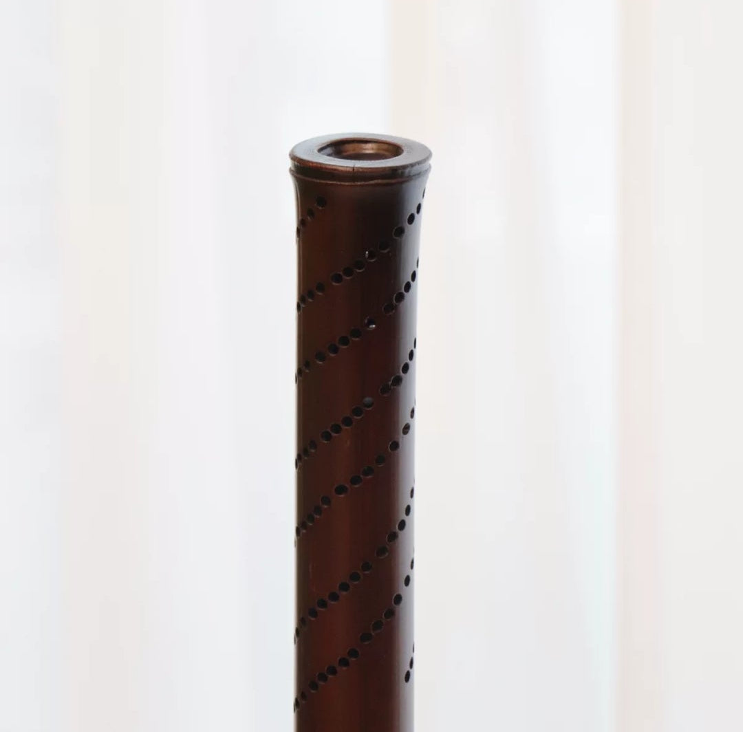 Bamboo Woven Zen Incense Burner – Handcrafted Moso Bamboo Cylinder Decor