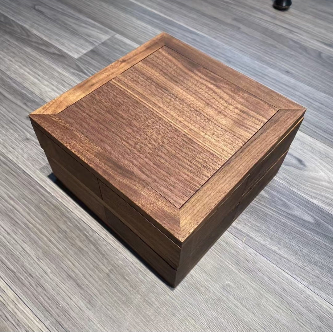 North American Black Walnut Luban Puzzle Box | Secret Mechanism Storage Box