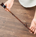 Handcrafted Dark Moso Bamboo Back Scratcher | Natural Branch Handle | Desk Sculpture