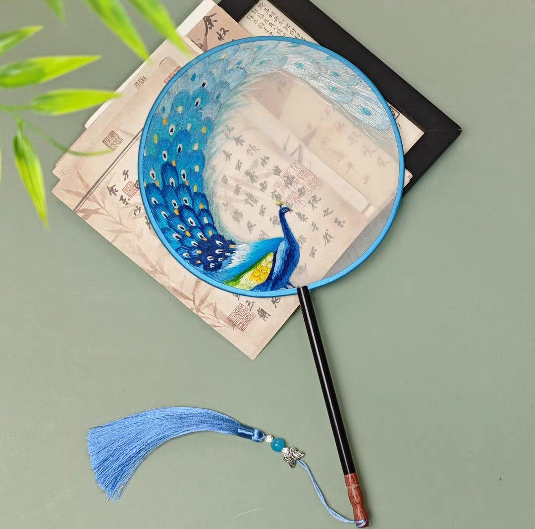 Suzhou Embroidery Silk Round Fan | Double-Sided Hanfu Accessory & Chinese Cultural Gift | 苏绣古风团扇真丝双面绣